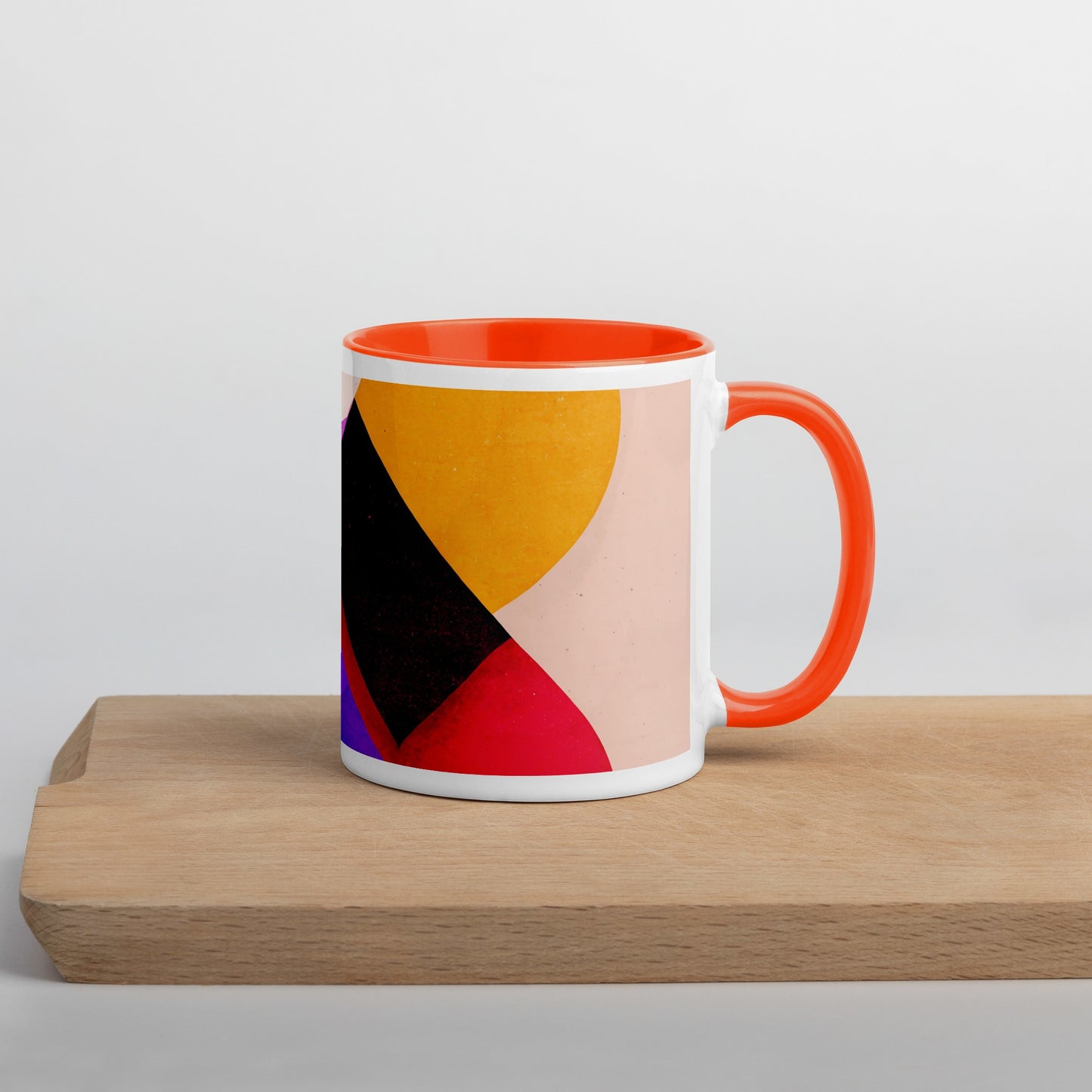 Rising Sun Ceramic Mug with Color Inside