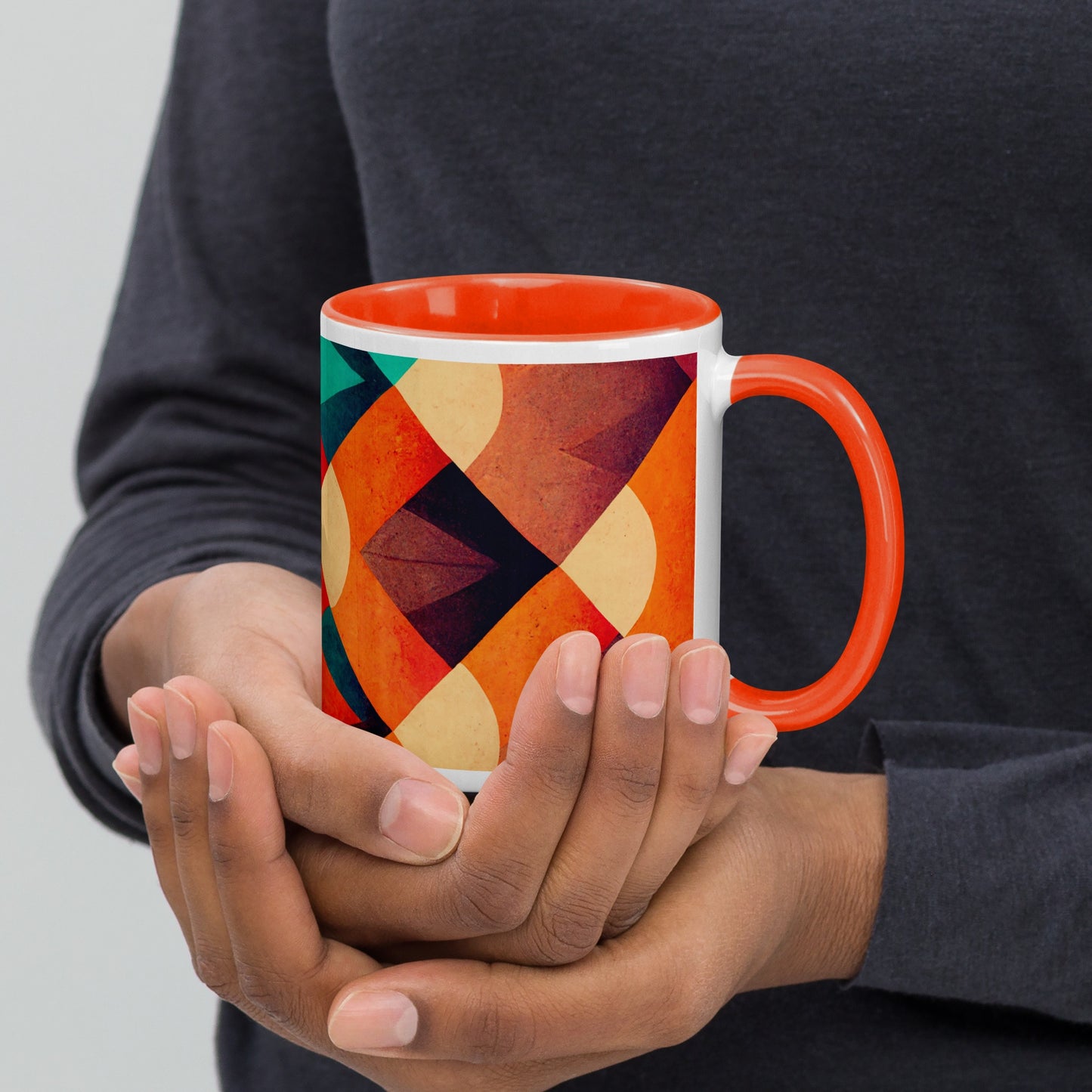 Sienna Ceramic Mug with Color Inside