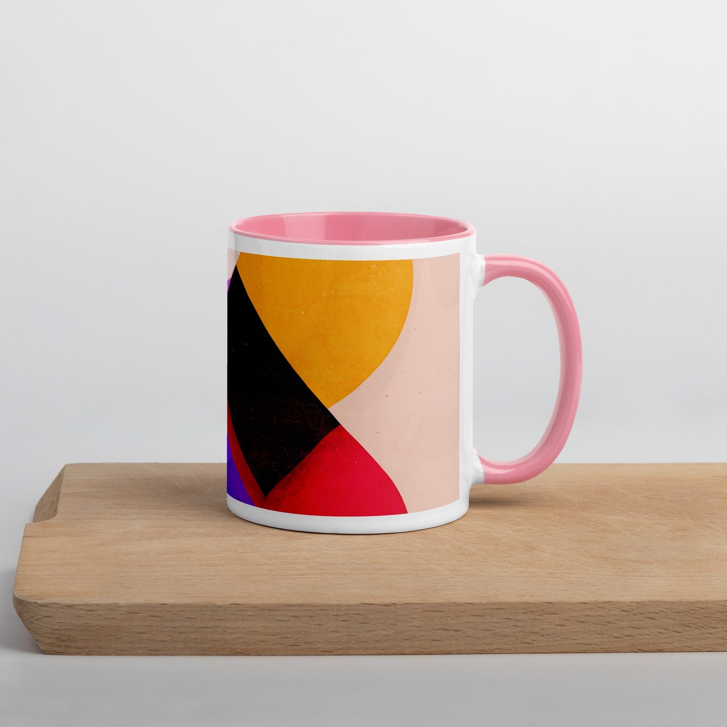 Rising Sun Ceramic Mug with Color Inside