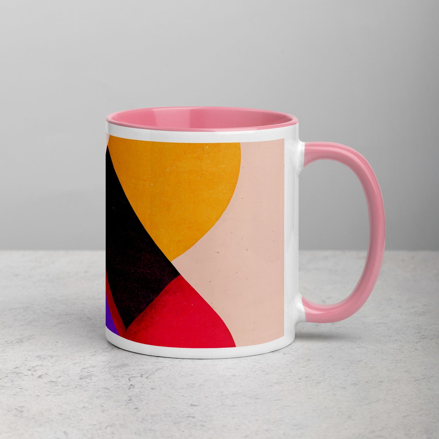 Rising Sun Ceramic Mug with Color Inside