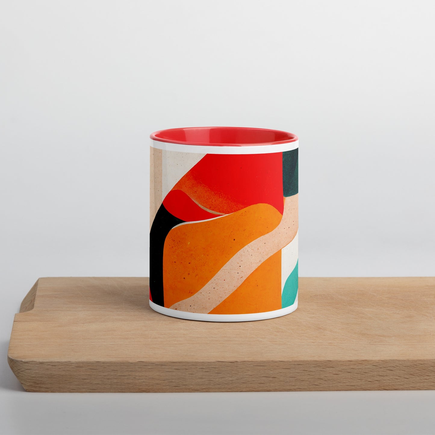 Jelly Bread Ceramic Mug with Color Inside