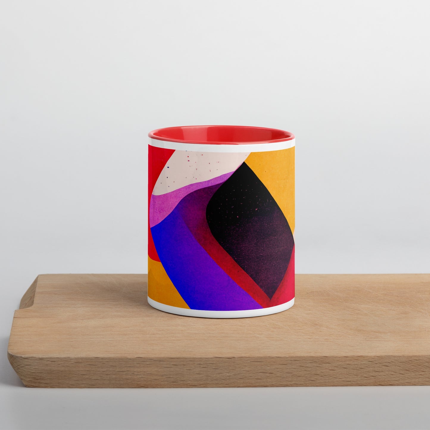 Rising Sun Ceramic Mug with Color Inside