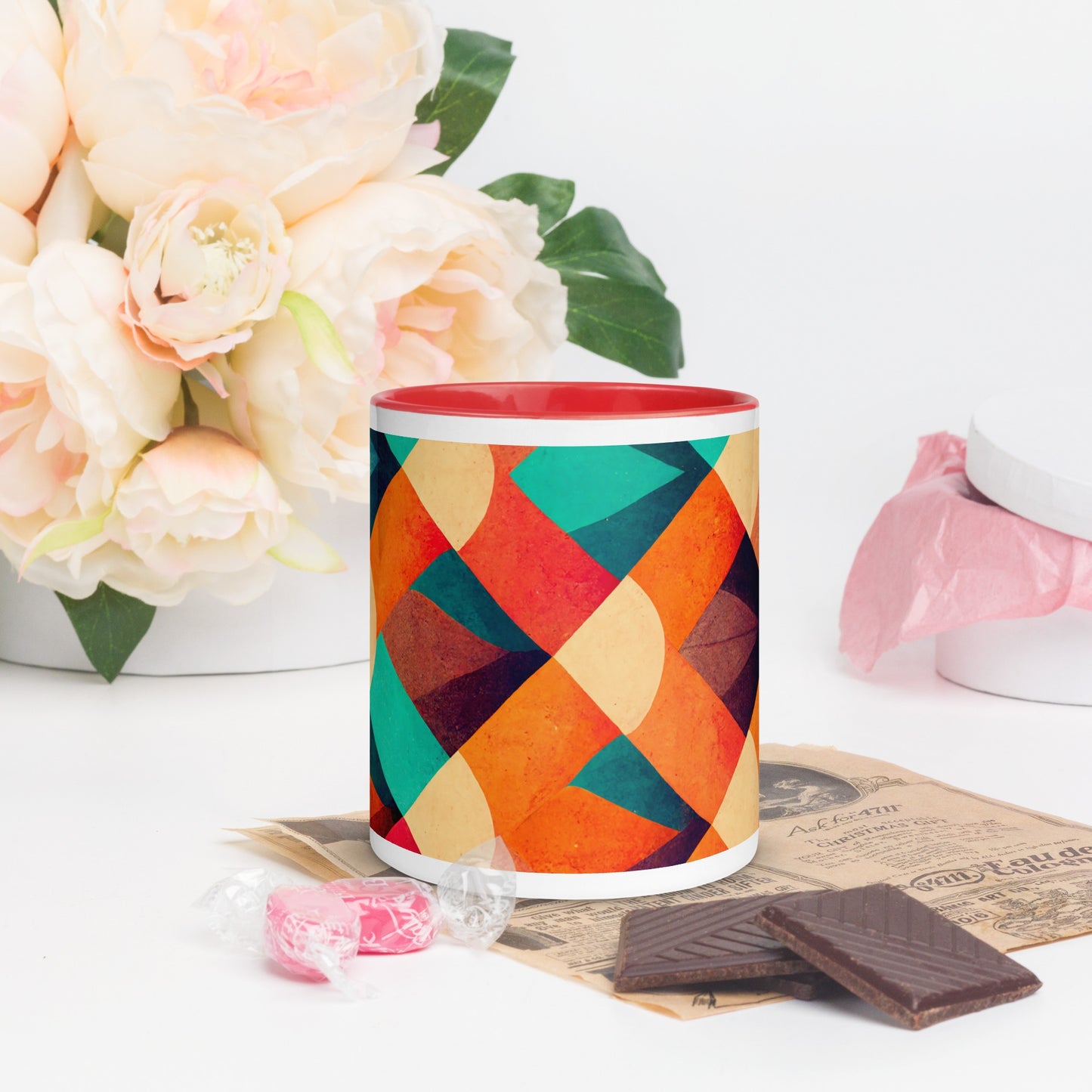 Sienna Ceramic Mug with Color Inside