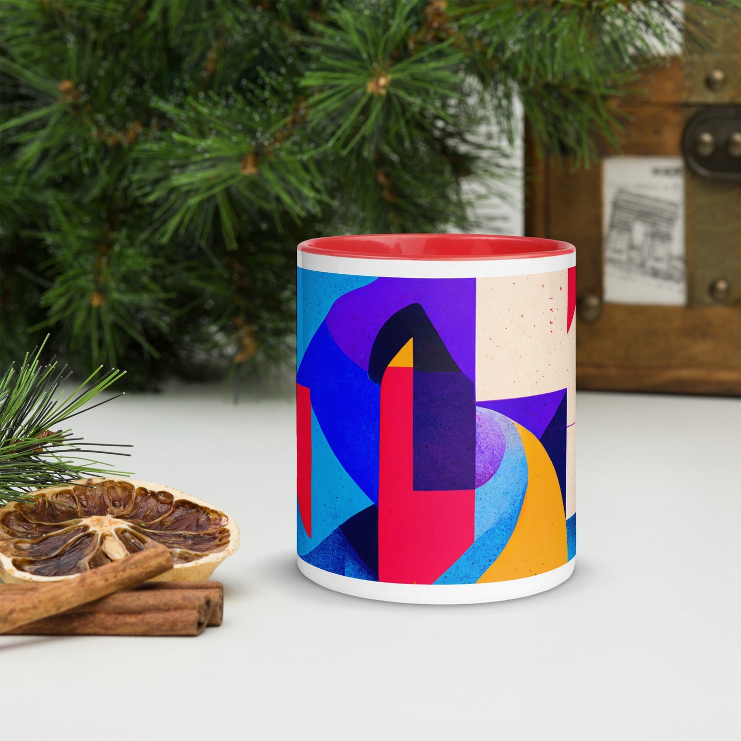 Summer Tide Ceramic Mug with Color Inside