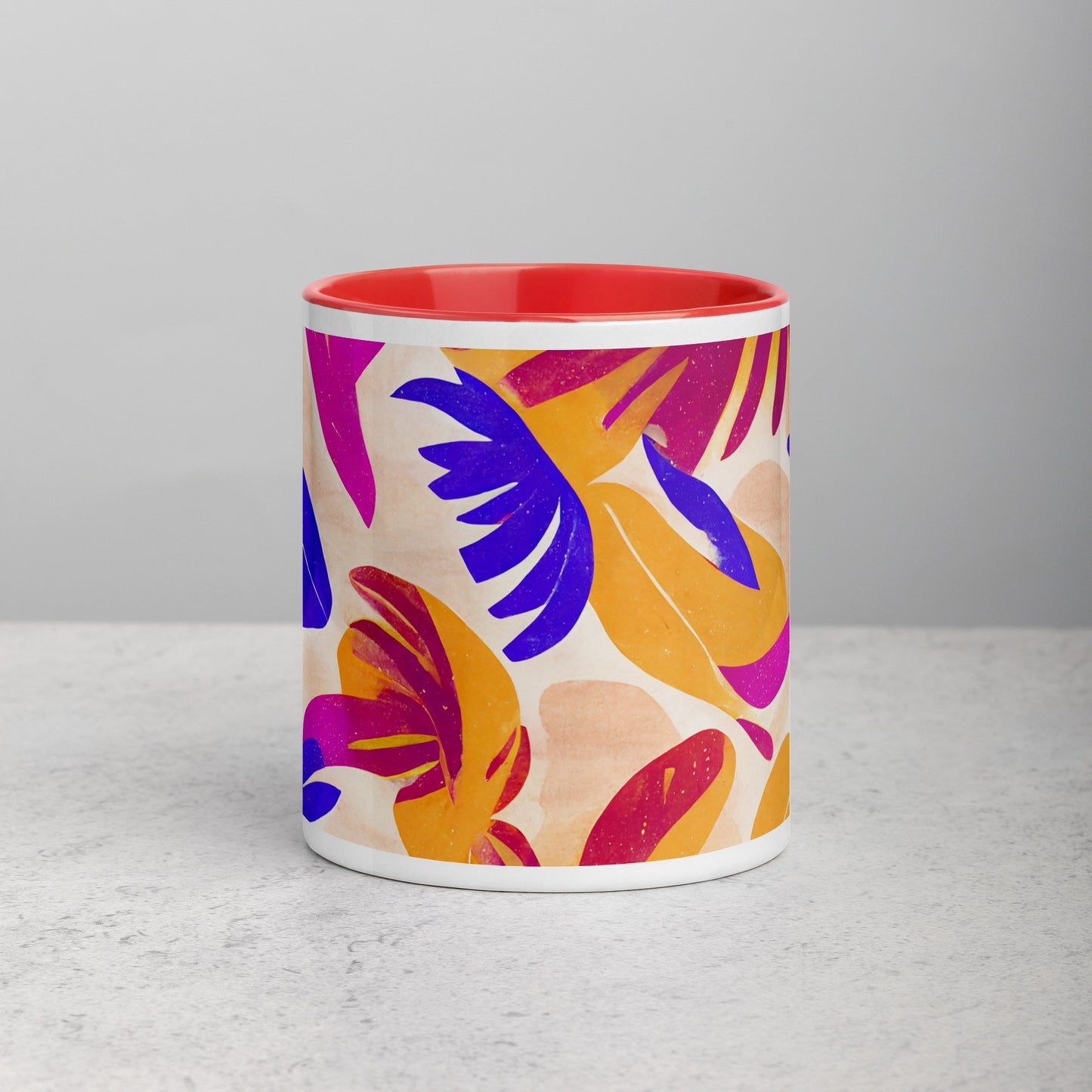 Dominica Ceramic Mug with Color Inside