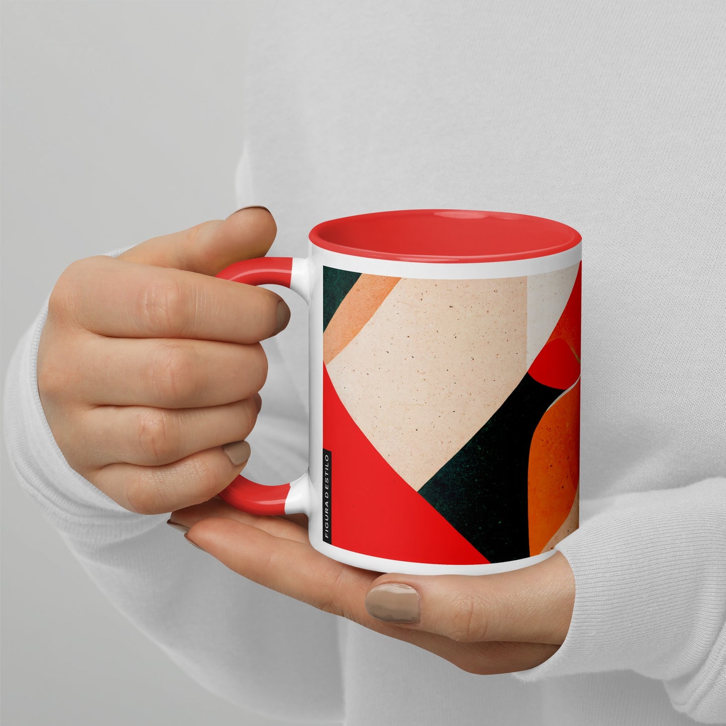 Jelly Bread Ceramic Mug with Color Inside