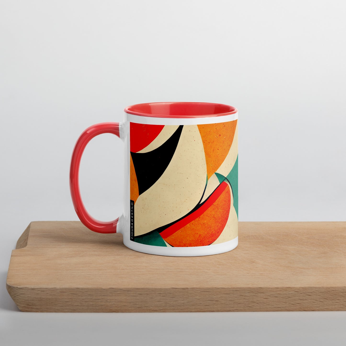 Water Loaf Ceramic Mug with Color Inside