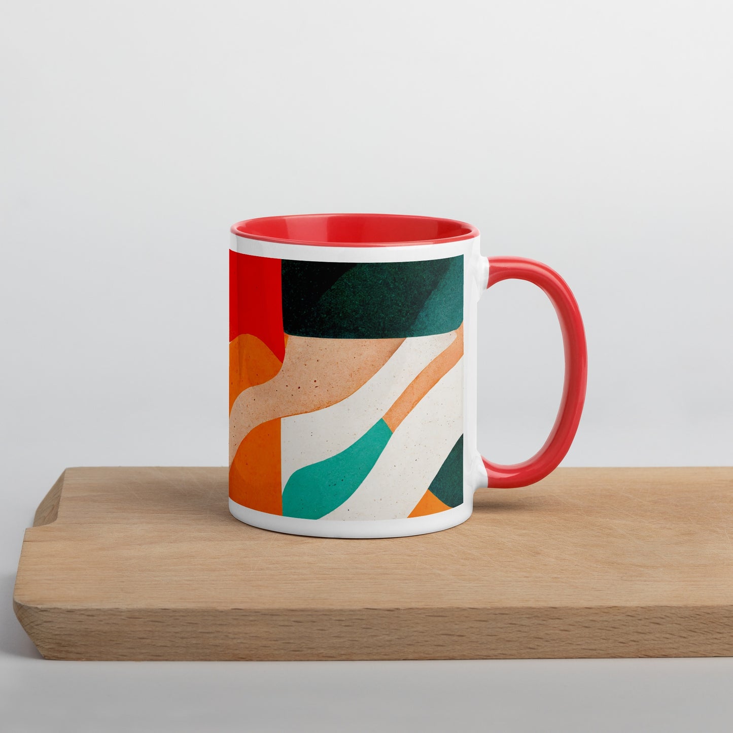 Jelly Bread Ceramic Mug with Color Inside