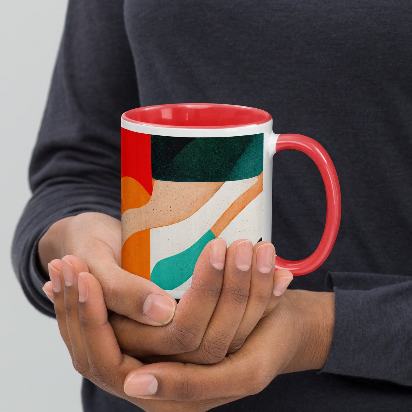 Jelly Bread Ceramic Mug with Color Inside