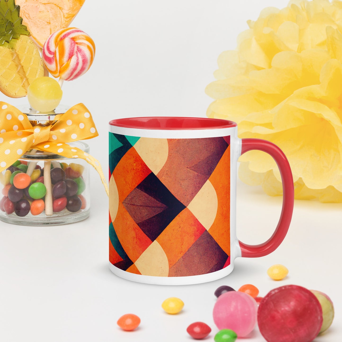 Sienna Ceramic Mug with Color Inside