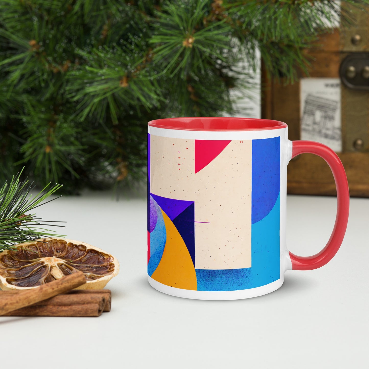 Summer Tide Ceramic Mug with Color Inside