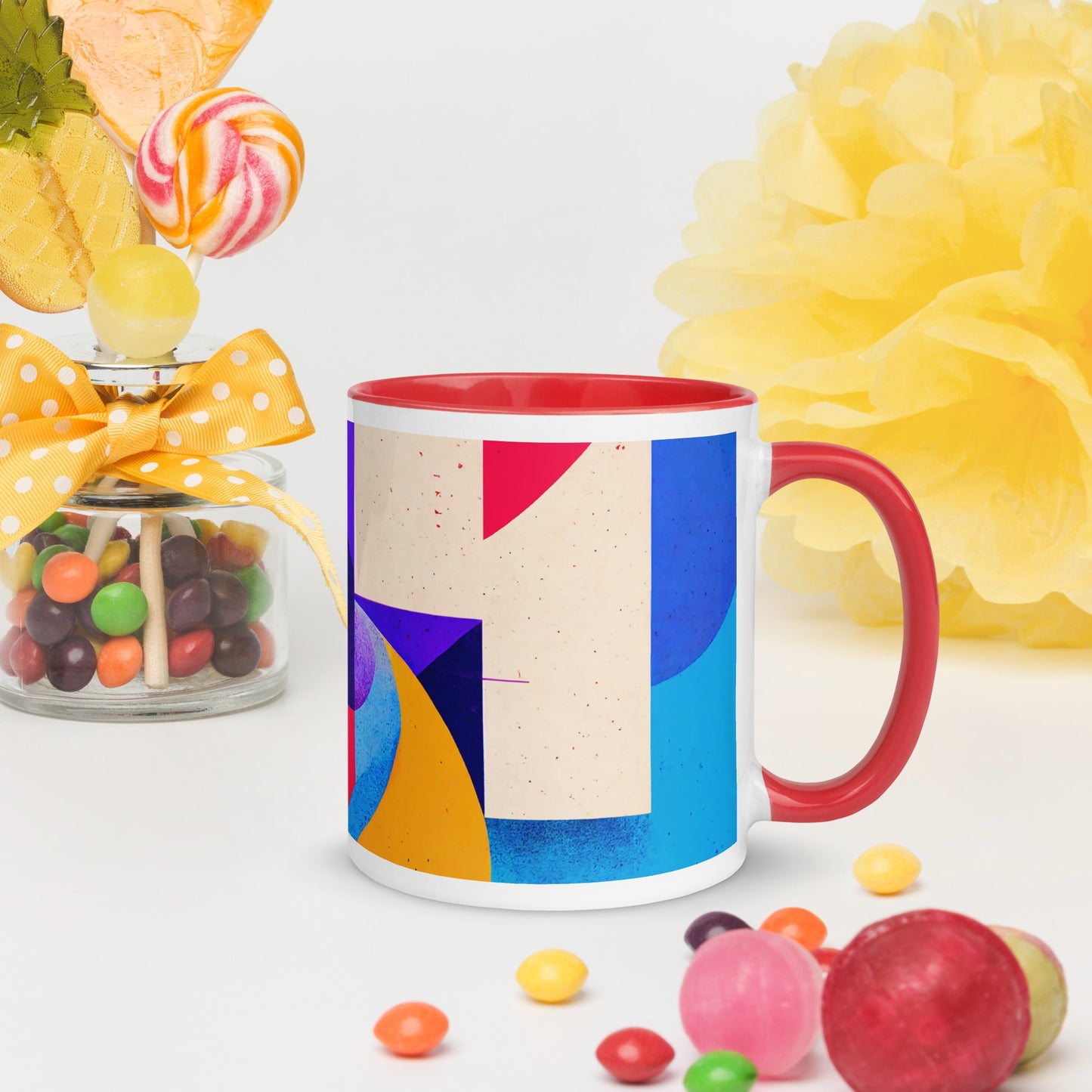 Summer Tide Ceramic Mug with Color Inside