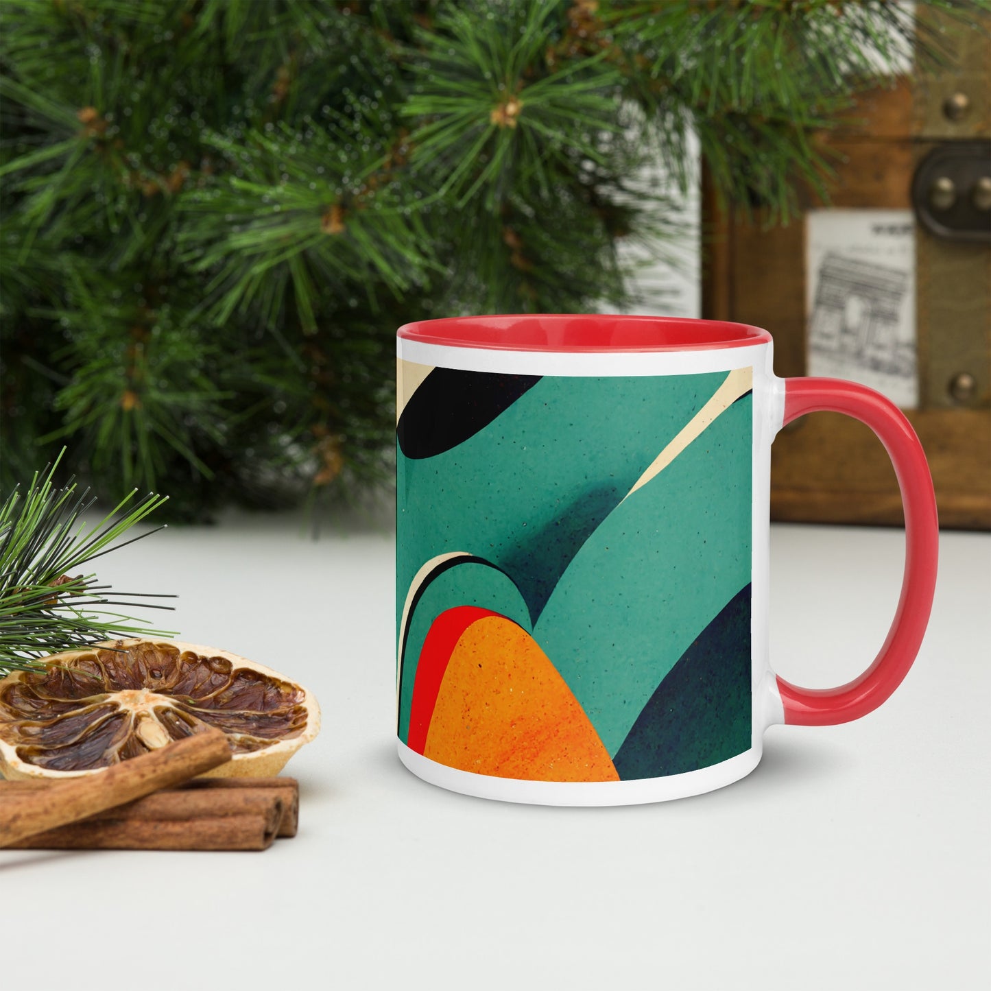 Water Loaf Ceramic Mug with Color Inside