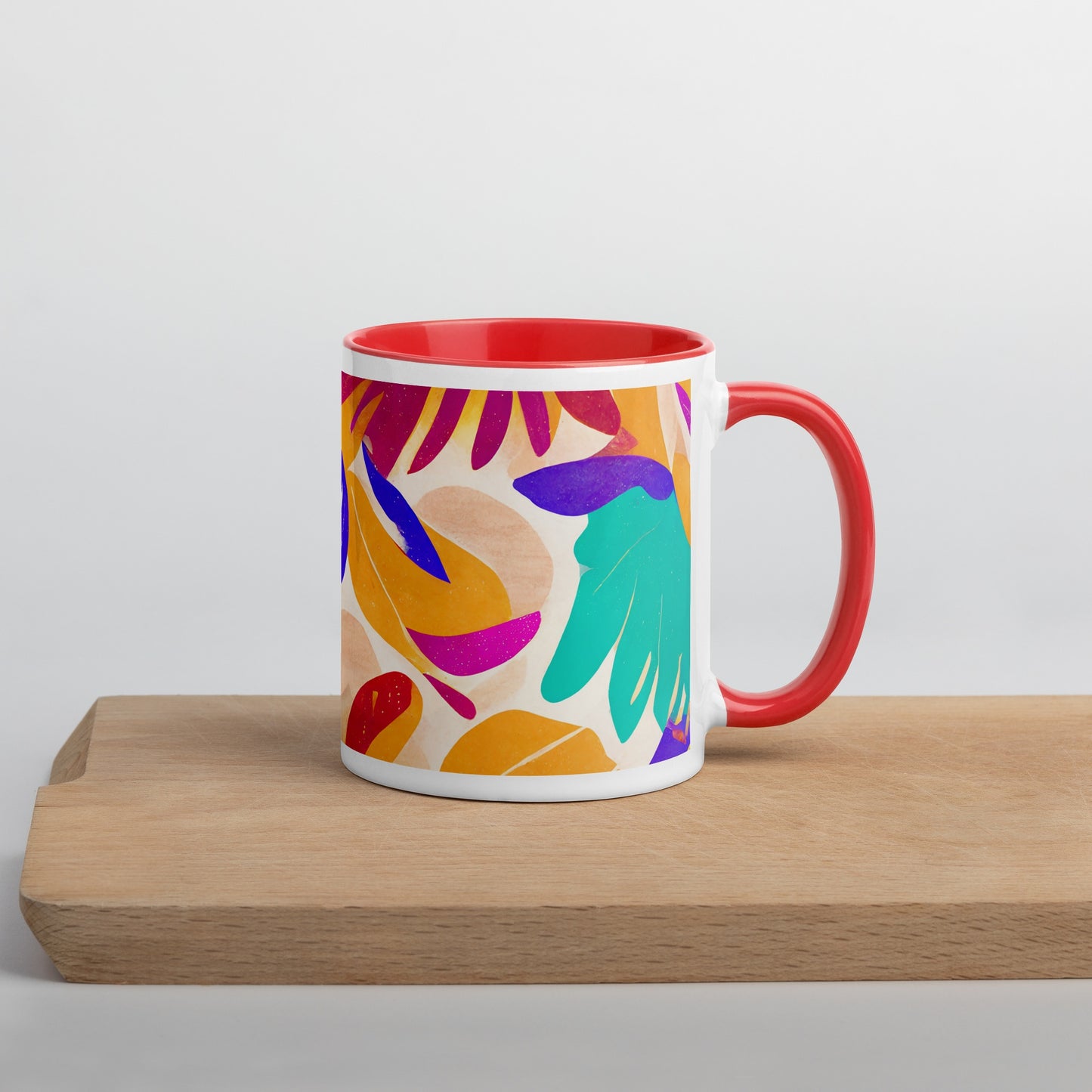 Dominica Ceramic Mug with Color Inside