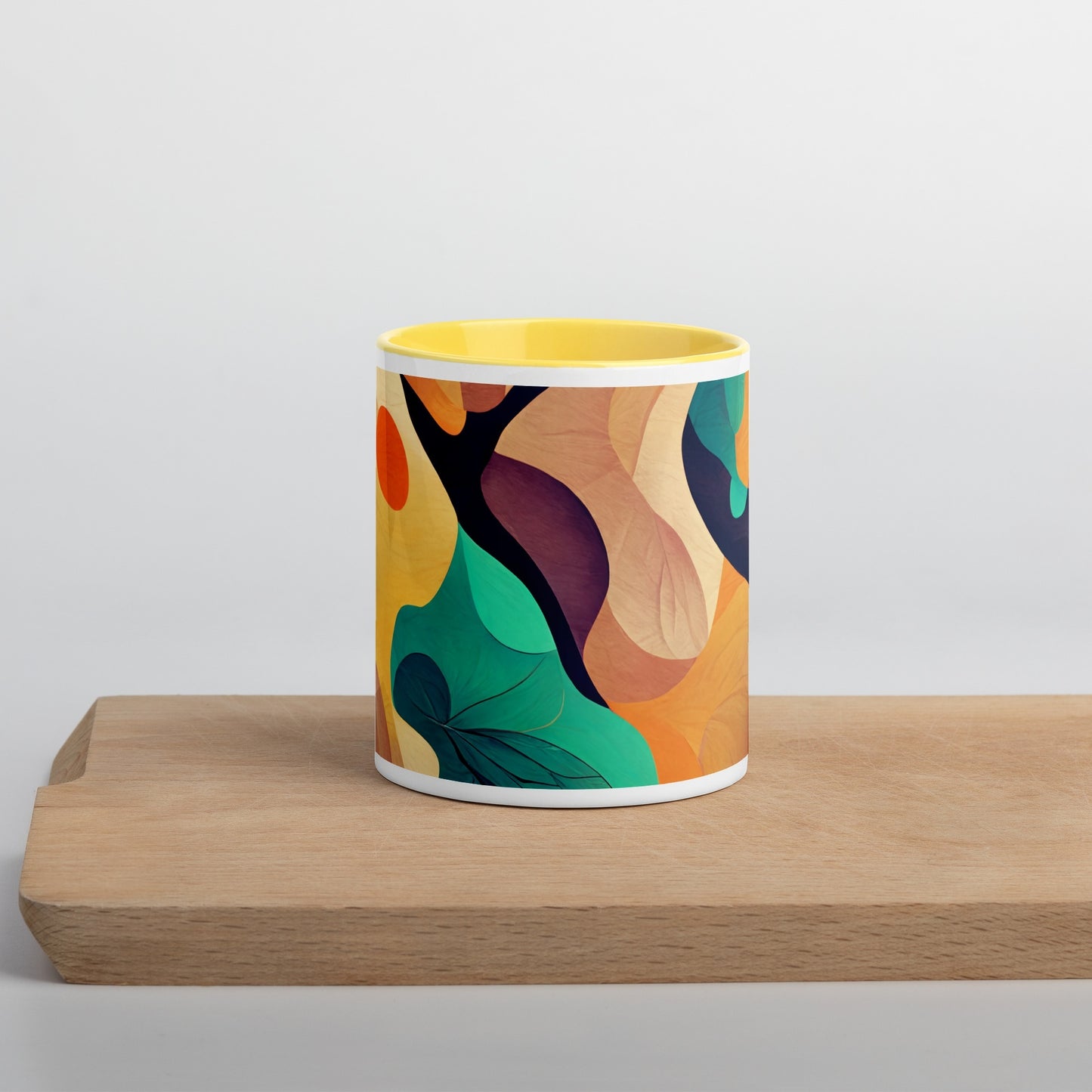 Cocktail Ceramic Mug with Color Inside