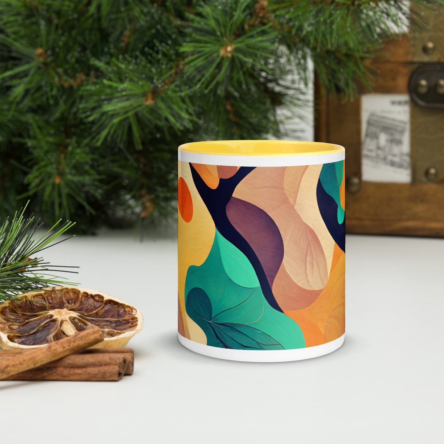 Cocktail Ceramic Mug with Color Inside