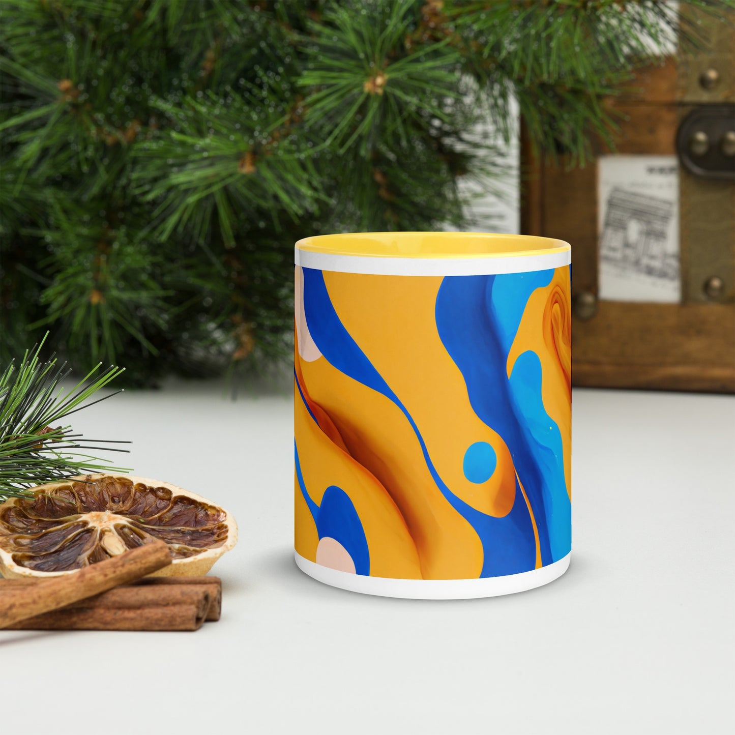 Oasis Ceramic Mug with Color Inside