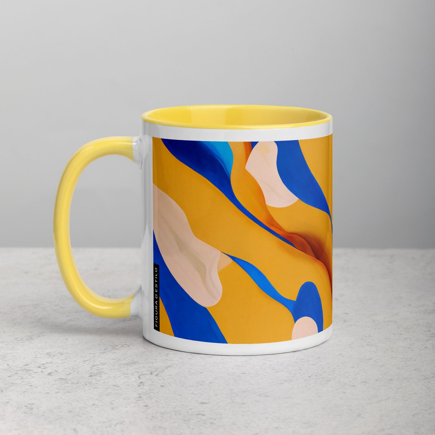 Oasis Ceramic Mug with Color Inside