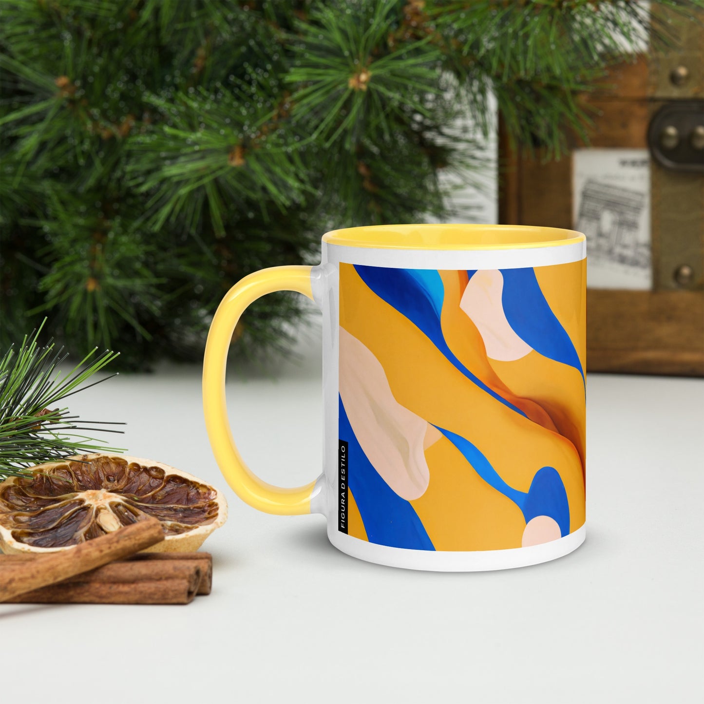 Oasis Ceramic Mug with Color Inside