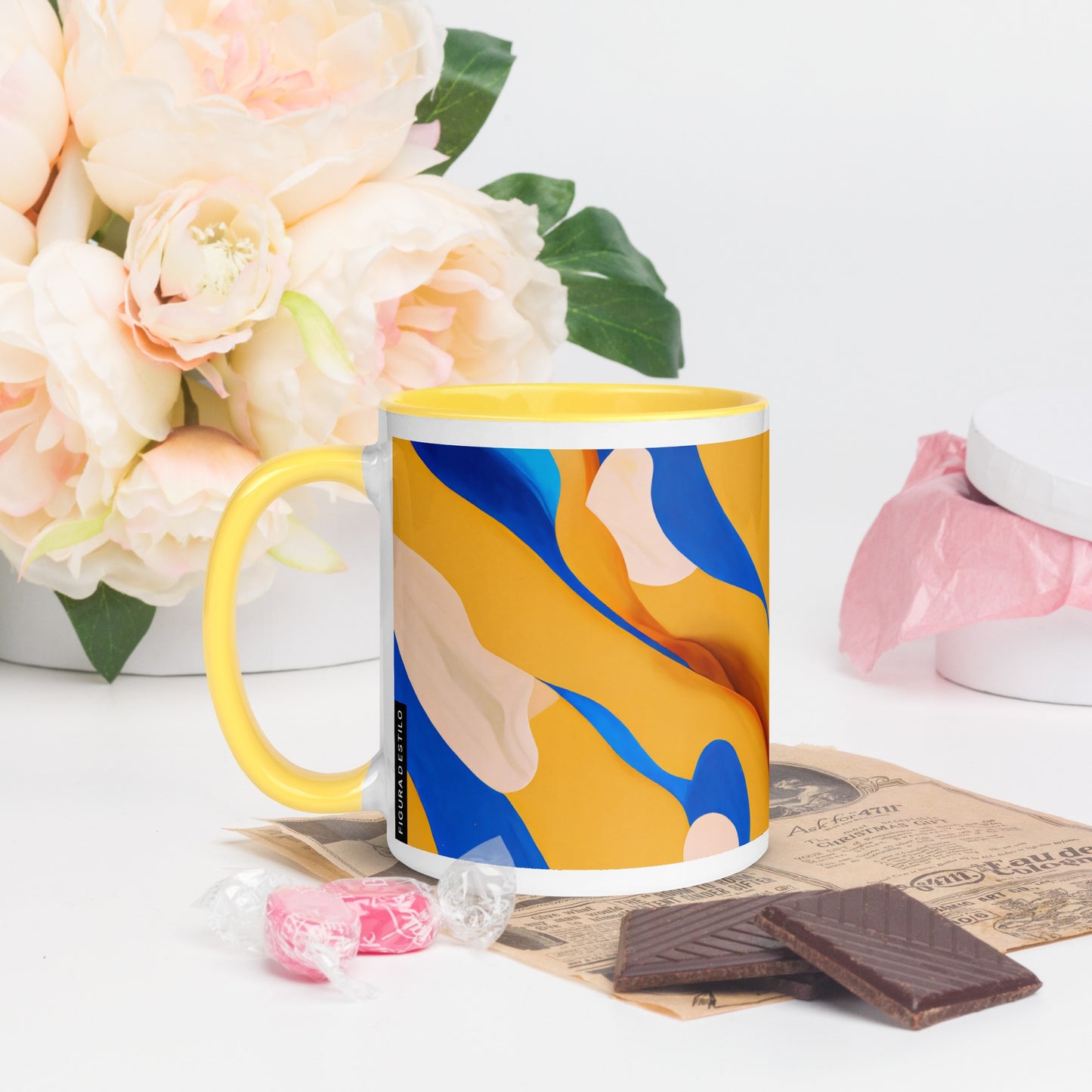 Oasis Ceramic Mug with Color Inside