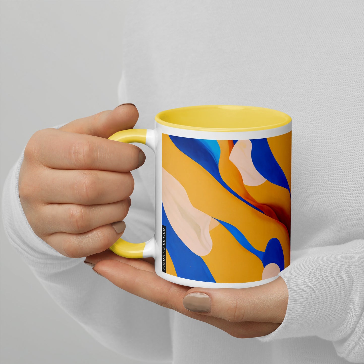 Oasis Ceramic Mug with Color Inside