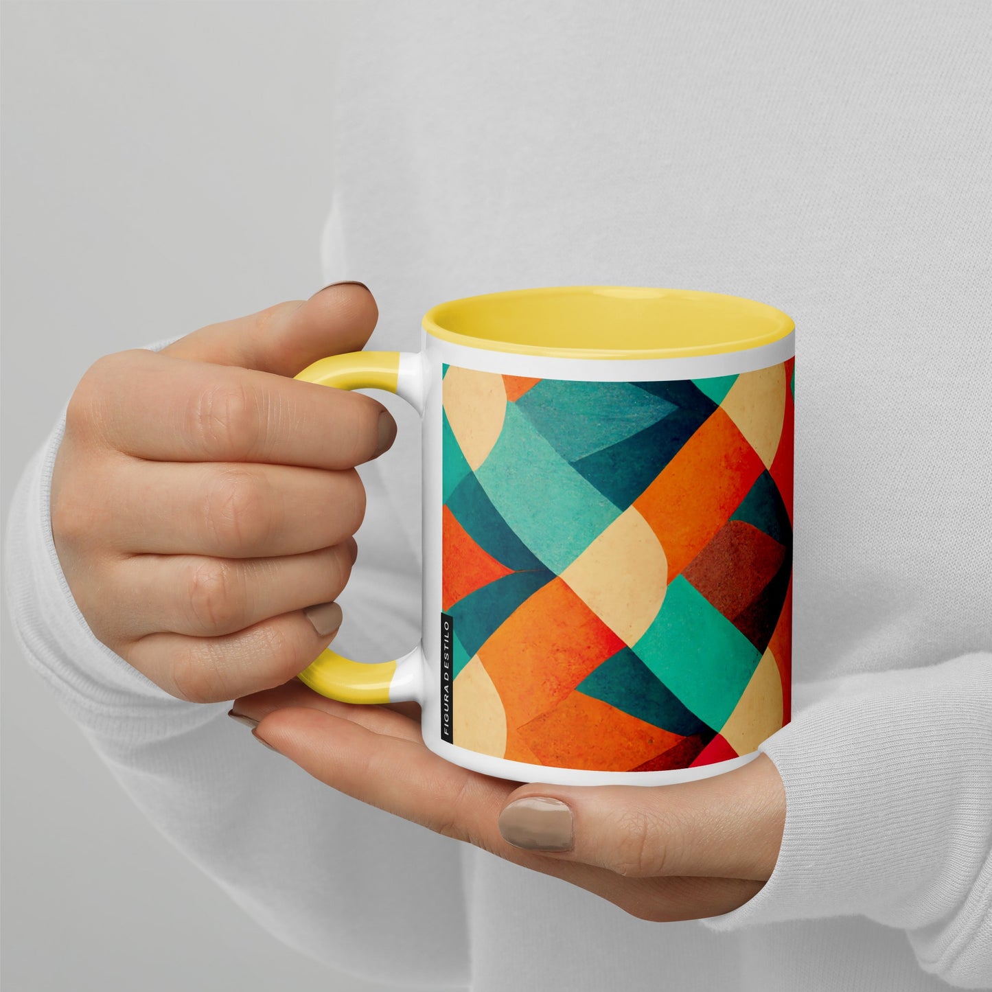 Sienna Ceramic Mug with Color Inside