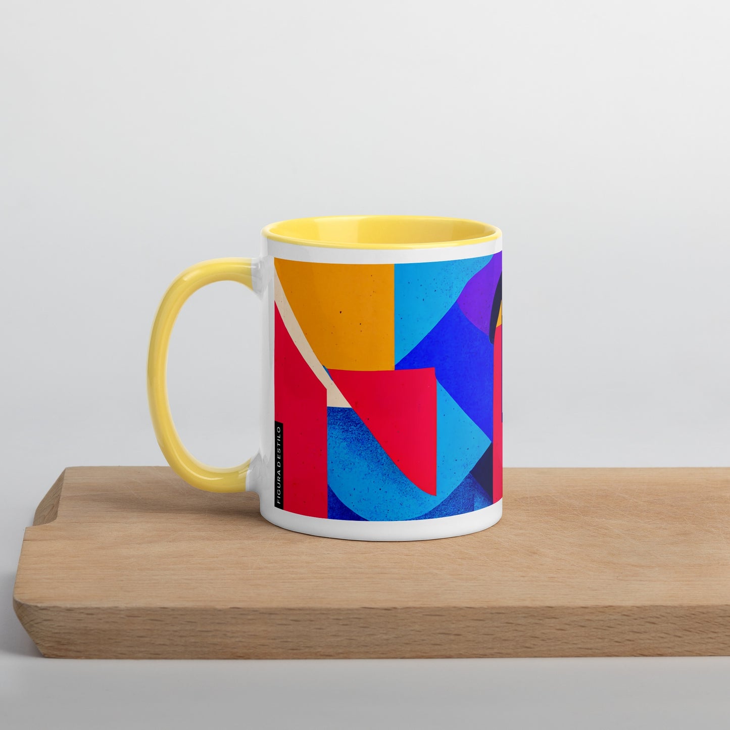 Summer Tide Ceramic Mug with Color Inside