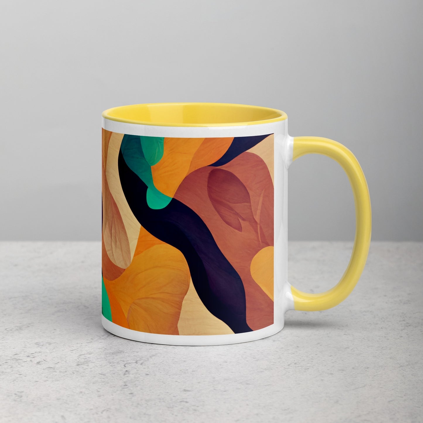 Cocktail Ceramic Mug with Color Inside