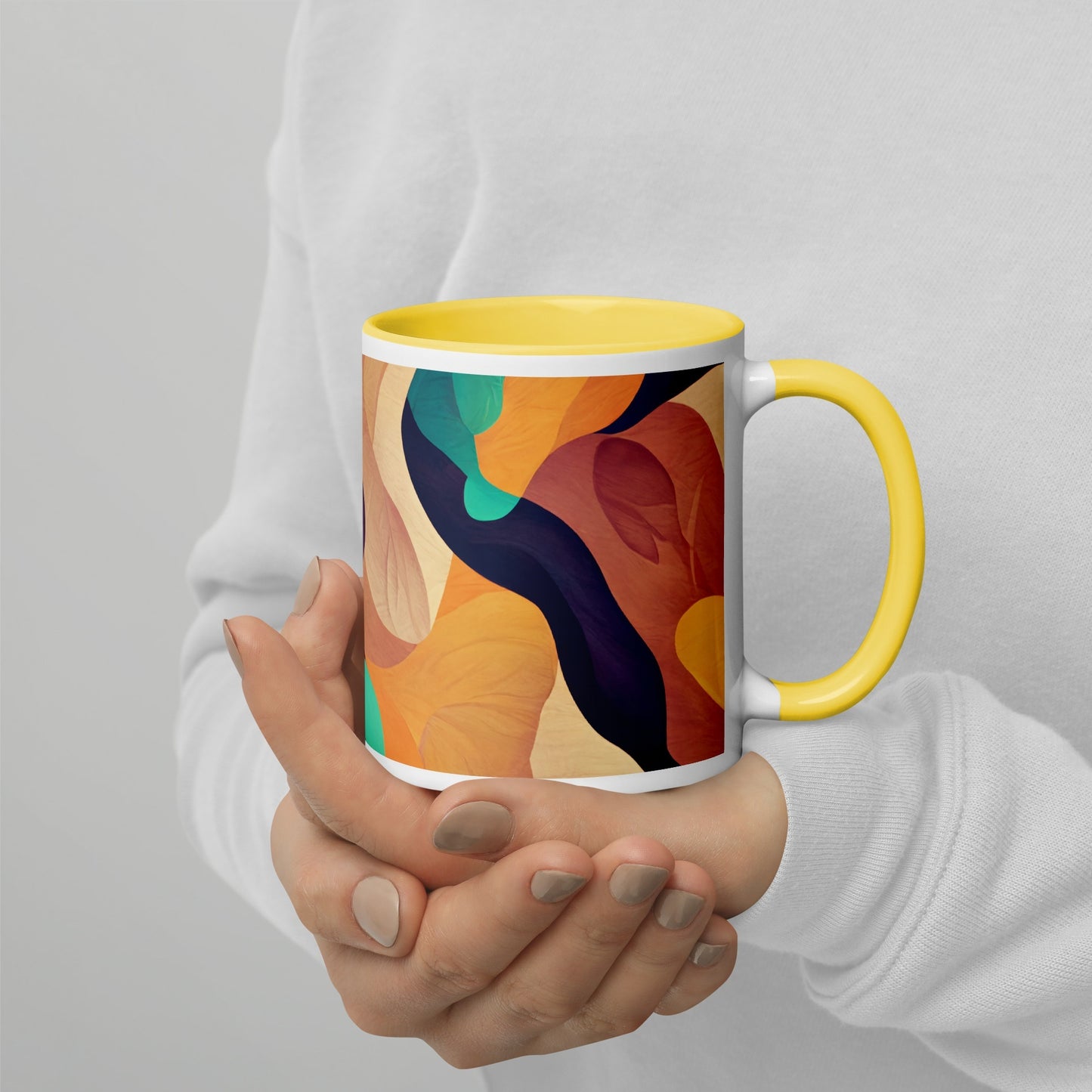 Cocktail Ceramic Mug with Color Inside