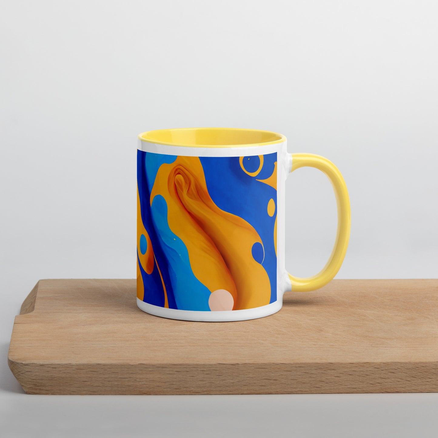 Oasis Ceramic Mug with Color Inside
