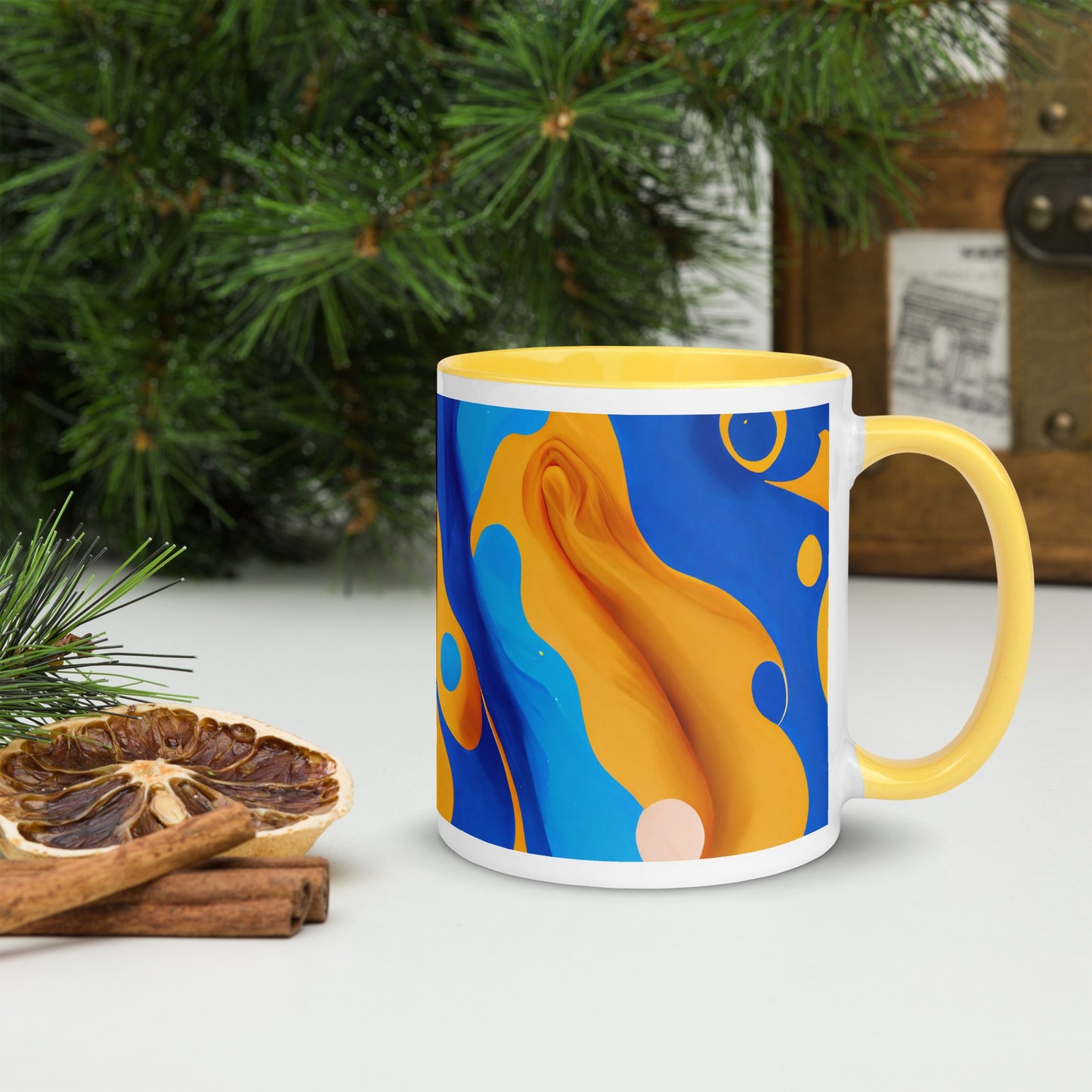 Oasis Ceramic Mug with Color Inside