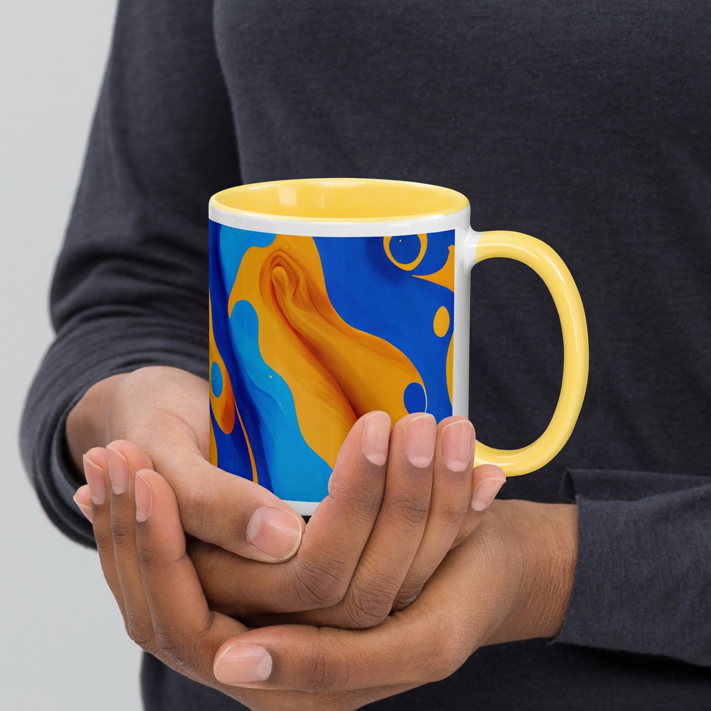 Oasis Ceramic Mug with Color Inside