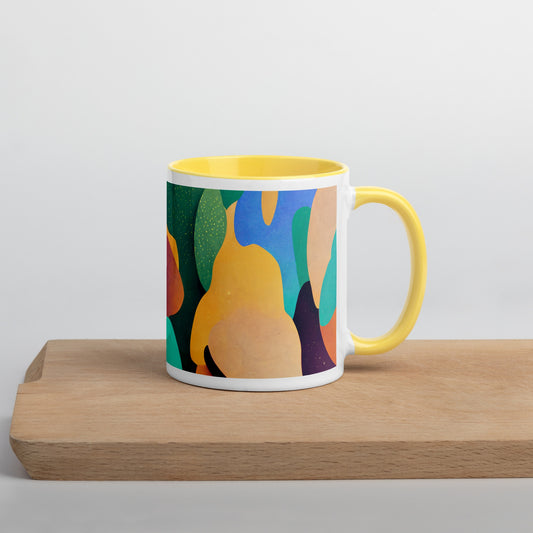 Water Lily Ceramic Mug with Color Inside