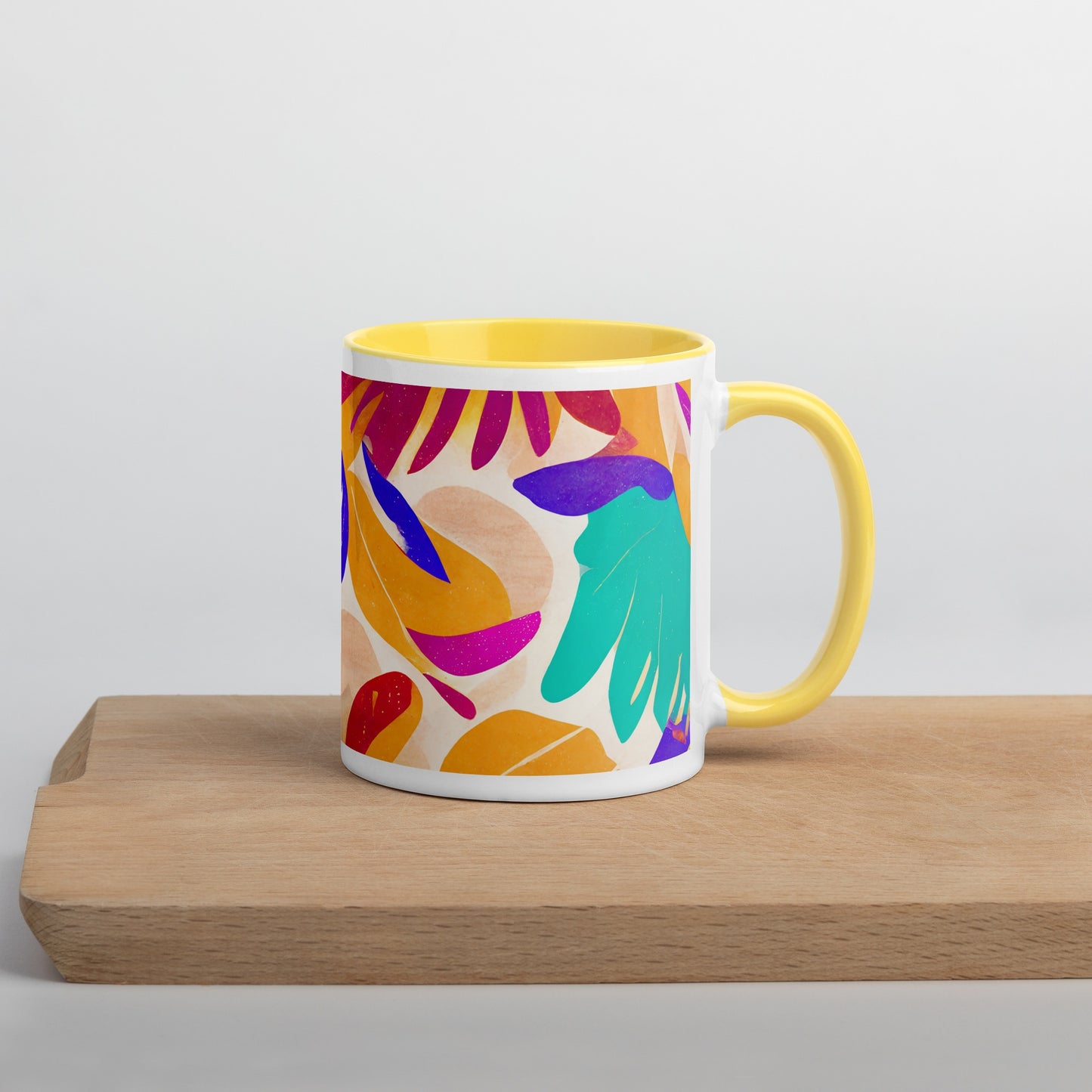 Dominica Ceramic Mug with Color Inside