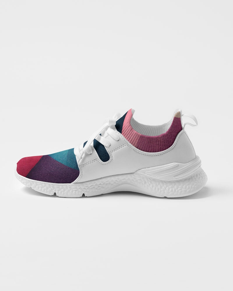 Colored Mesh Sneaker with Synthetic Leather