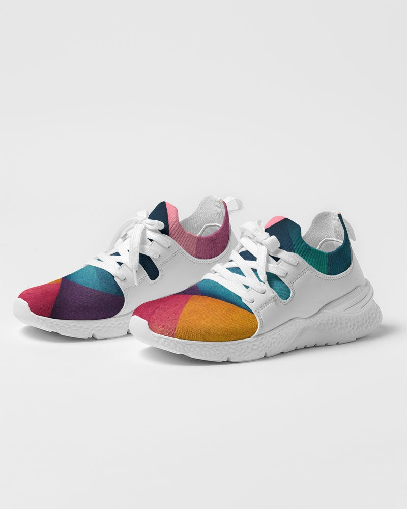 Colored Mesh Sneaker with Synthetic Leather