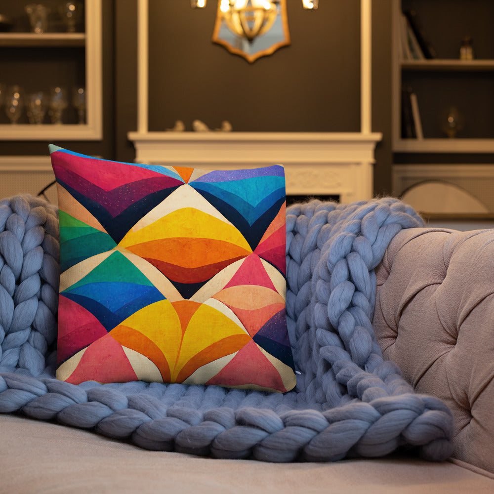 Symmetrical Illusion Premium Pillow