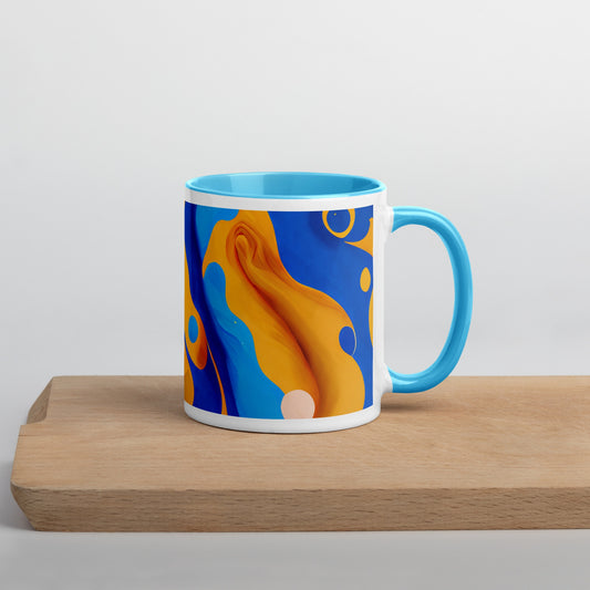 Oasis Ceramic Mug with Color Inside