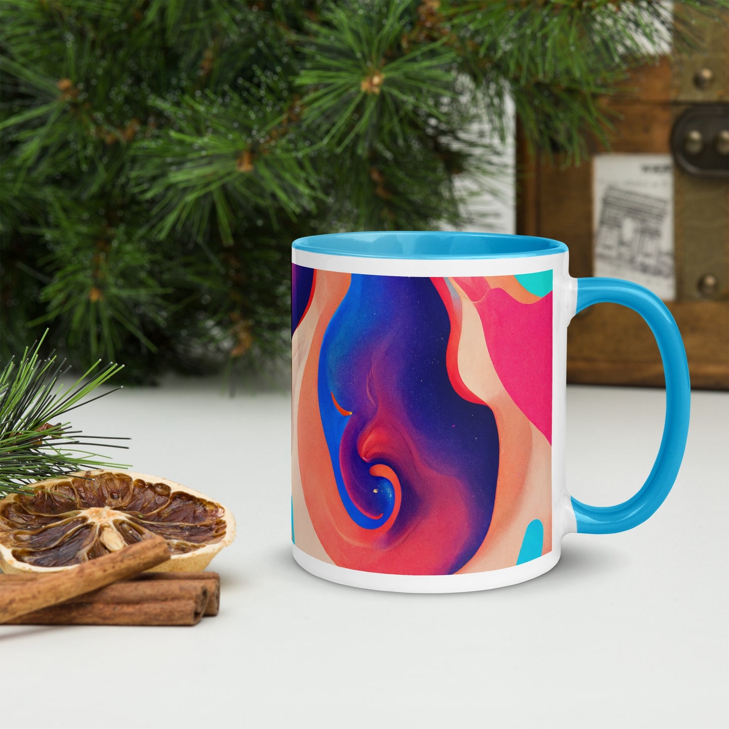 Purple Dream Ceramic Mug with Color Inside