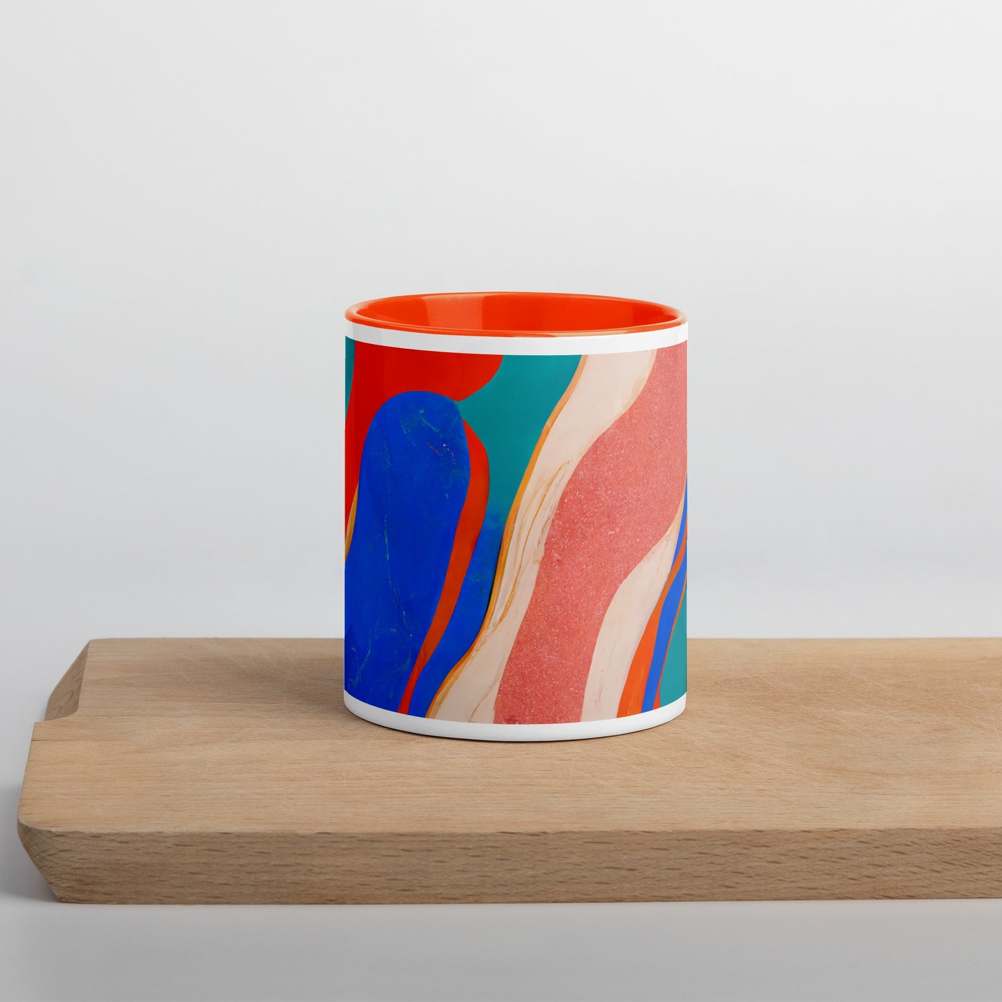 Marble Wonder Ceramic Mug with Color Inside
