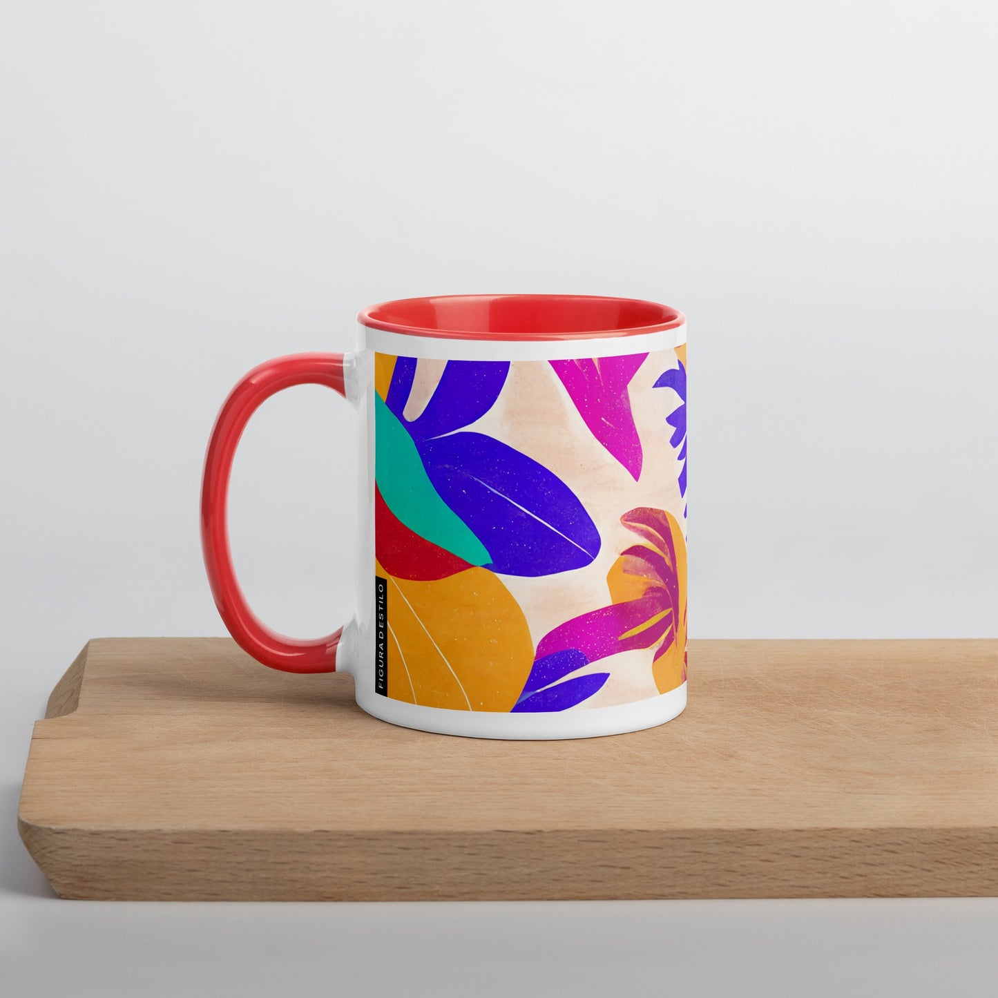 Dominica Ceramic Mug with Color Inside