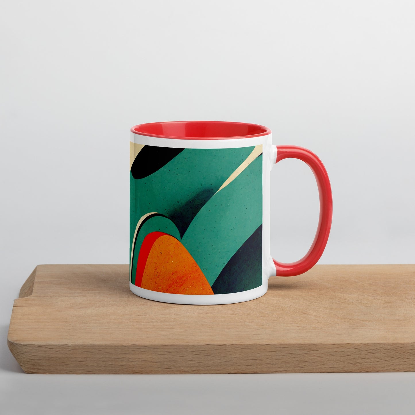 Water Loaf Ceramic Mug with Color Inside